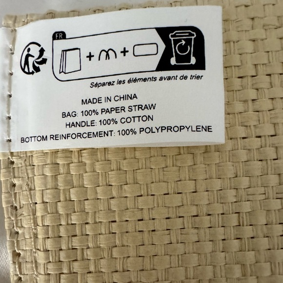 NWOT Christian Dior Dioriviera Straw Tote in Blue - Picture 8 of 8